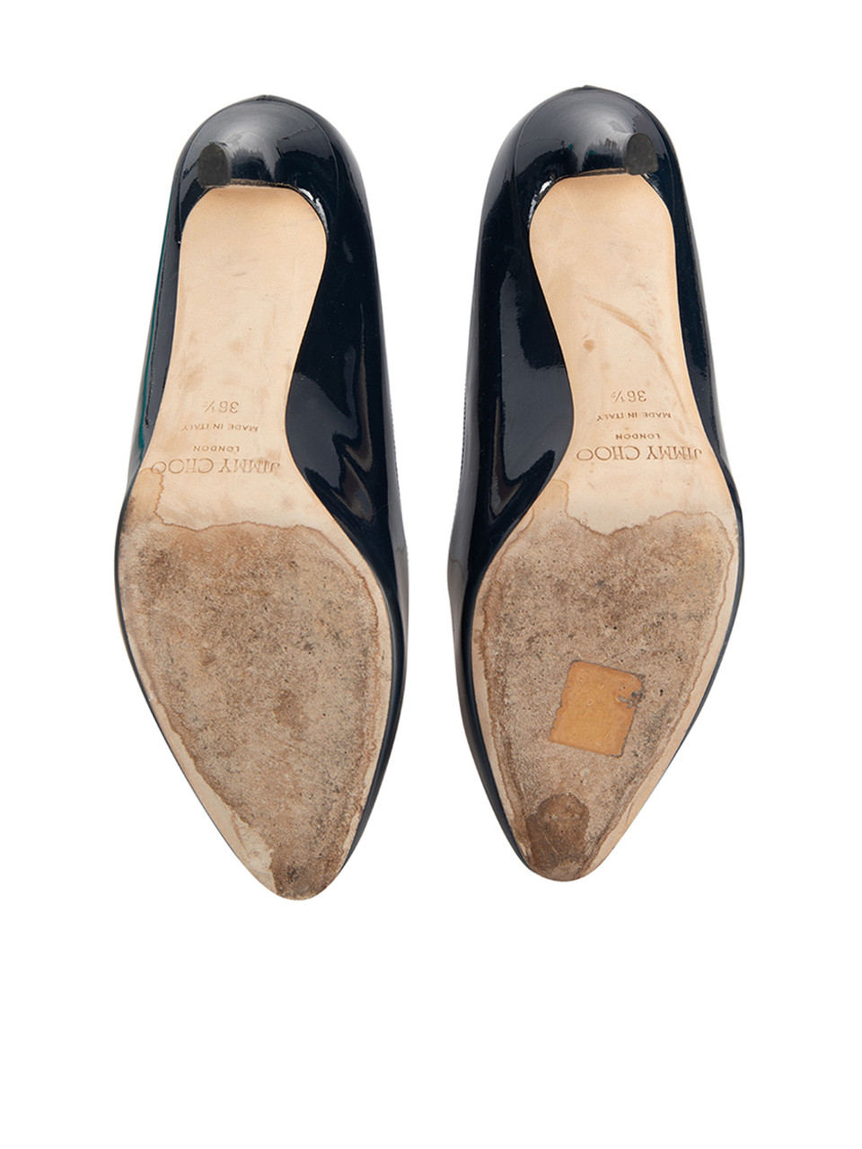 Jimmy Choo Navy Patent Leather Pumps