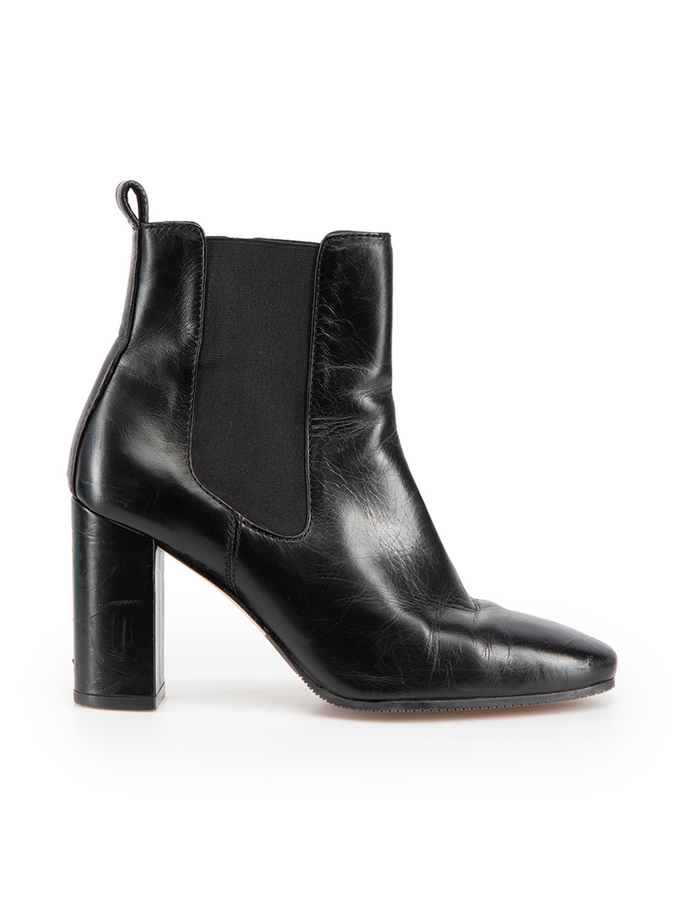 Stuart Weitzman Black Leather High Heeled Boots