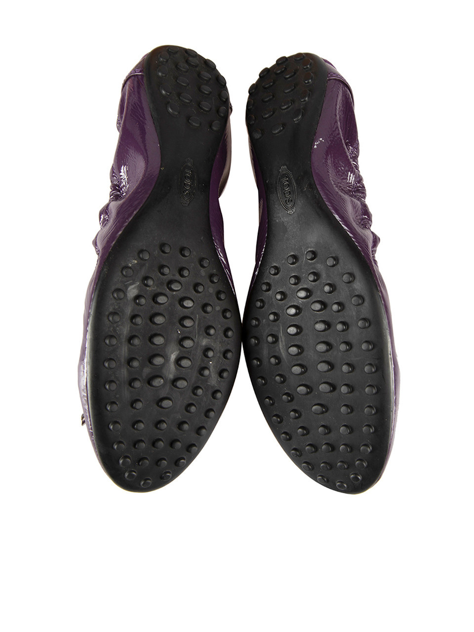 Tod's Purple Patent Leather Driving Shoes