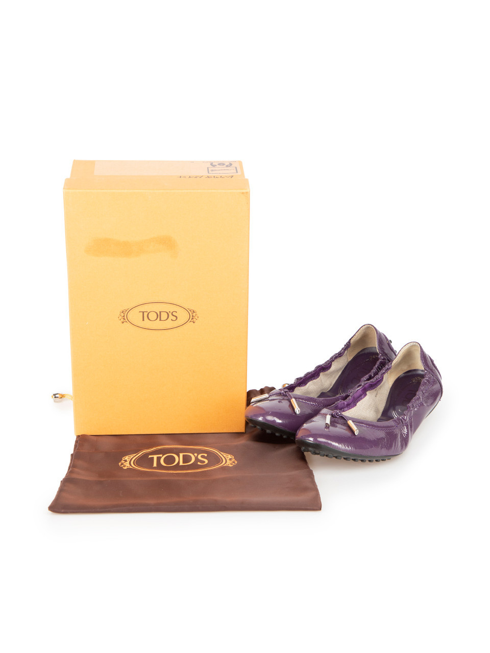 Tod's Purple Patent Leather Driving Shoes