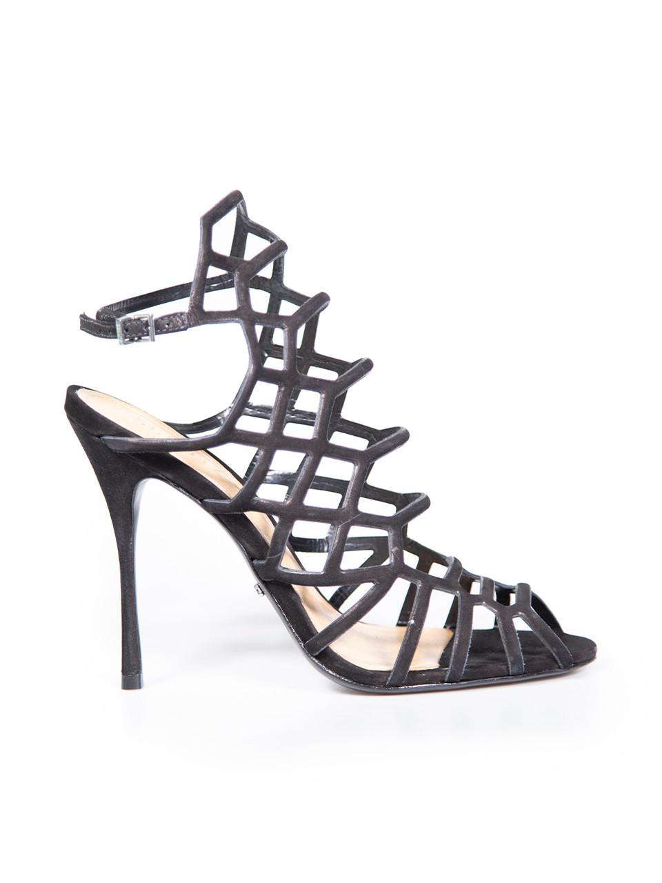 Black deals caged pumps