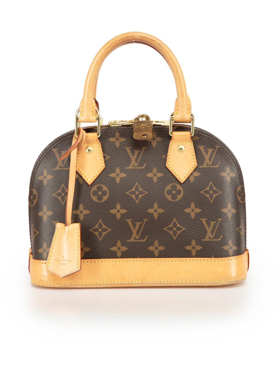 Pre-Owned Louis Vuitton LOUIS VUITTON Alma BB Monogram Verni