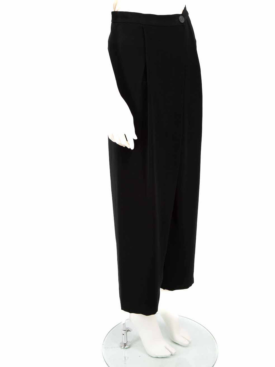 Alexander McQueen McQ Black Tapered Cropped Trousers