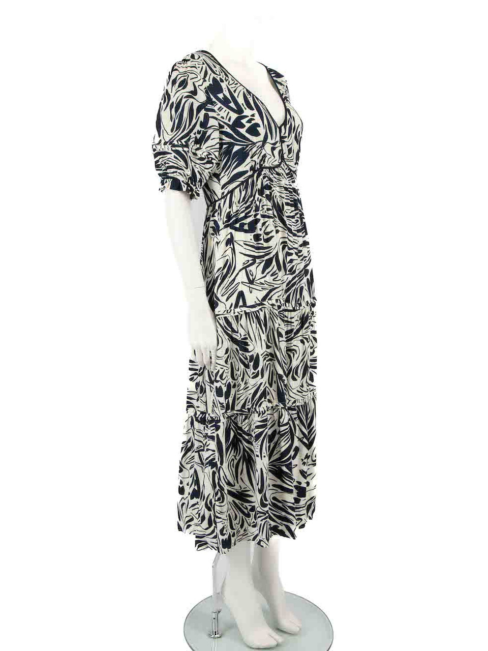 ba&sh Abstract Pattern Maxi Lady Dress