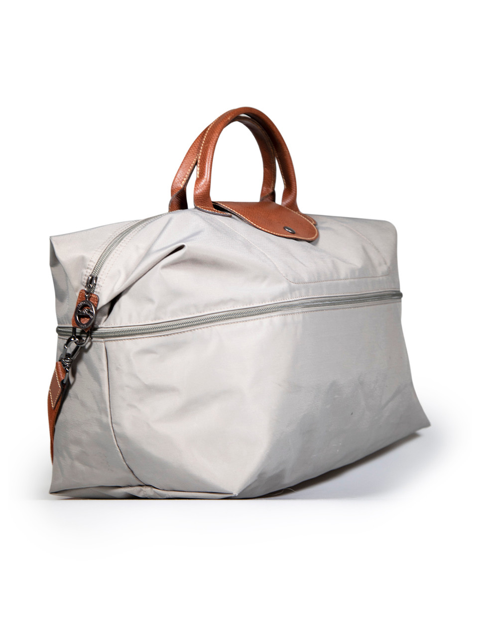 Longchamp Grey Le Pliage Expandable Travel Bag