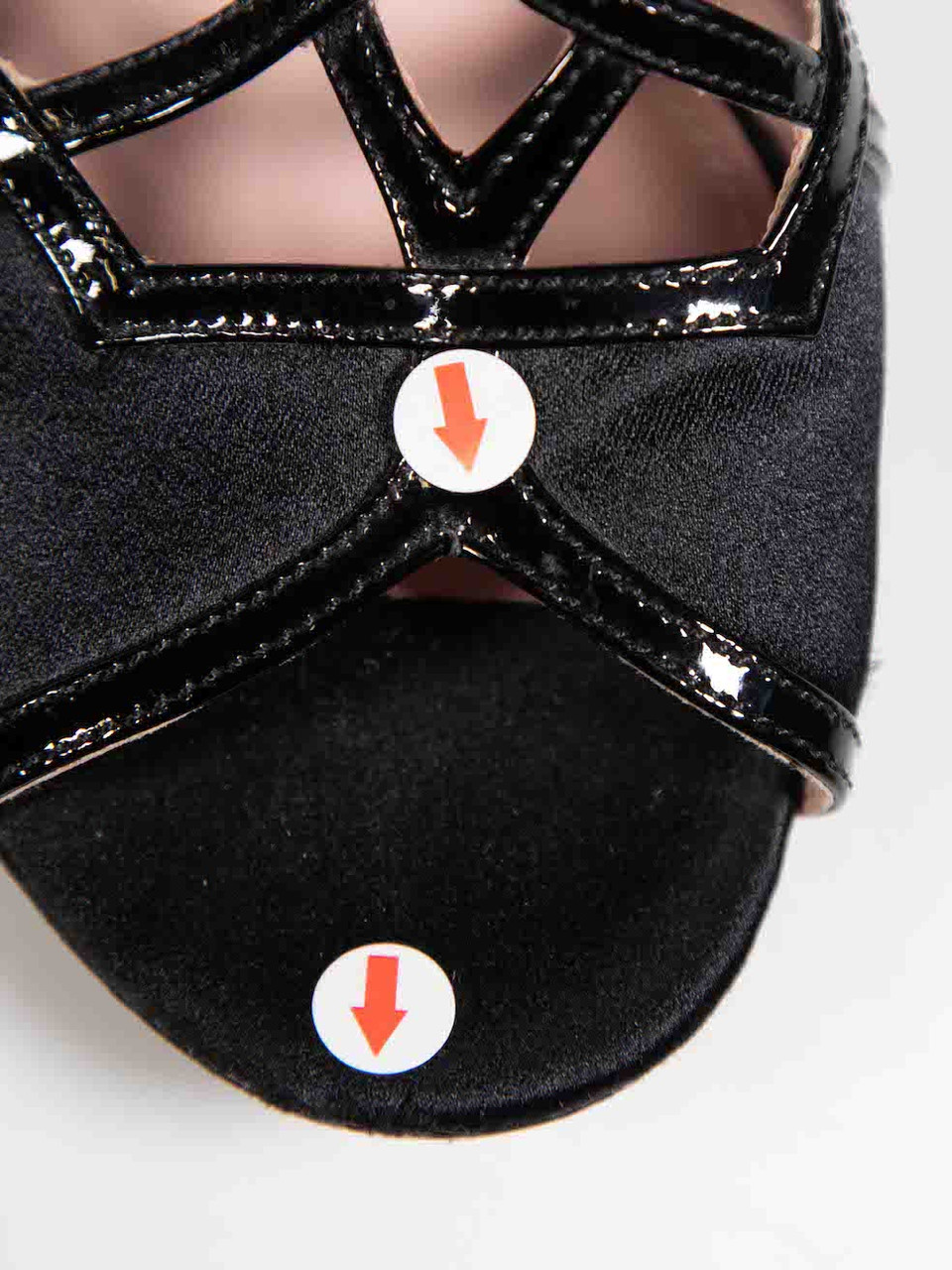 Prada Black Patent Leather Cork Wedge Sandals