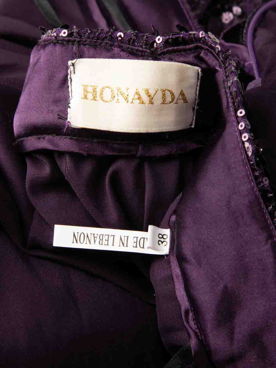 Honayda Purple Sequinned Trousers