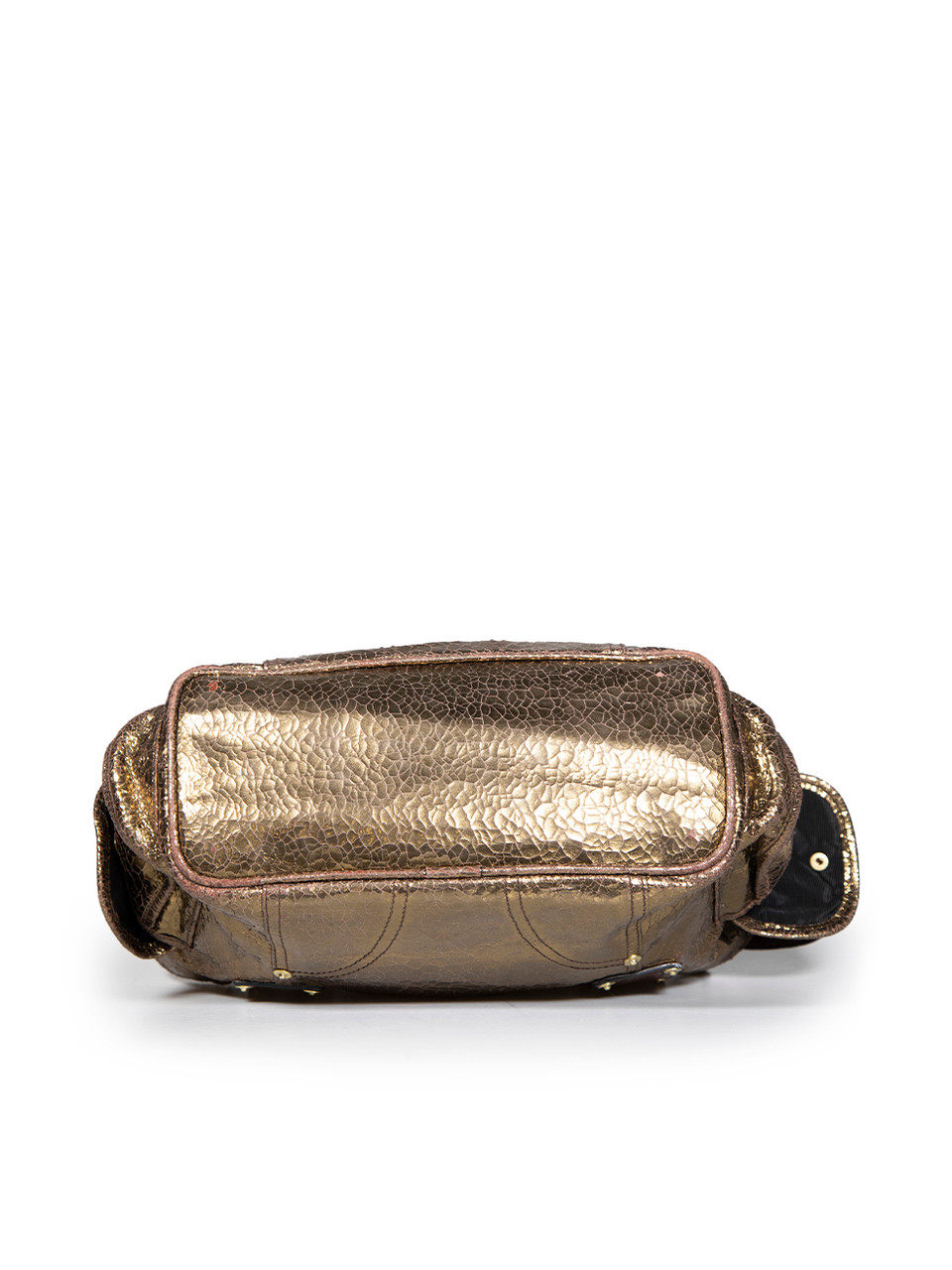 Mulberry Gold Leather Distressed Jody Handbag