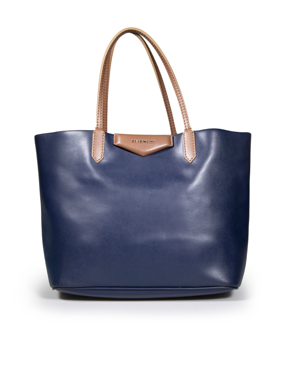 Givenchy Navy Leather GV Shopper Tote