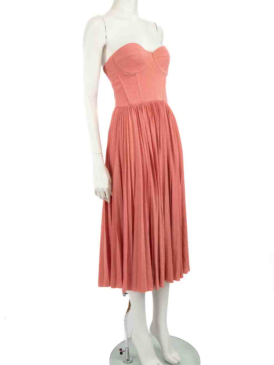 Elisabetta Franchi Pink Strapless Dress