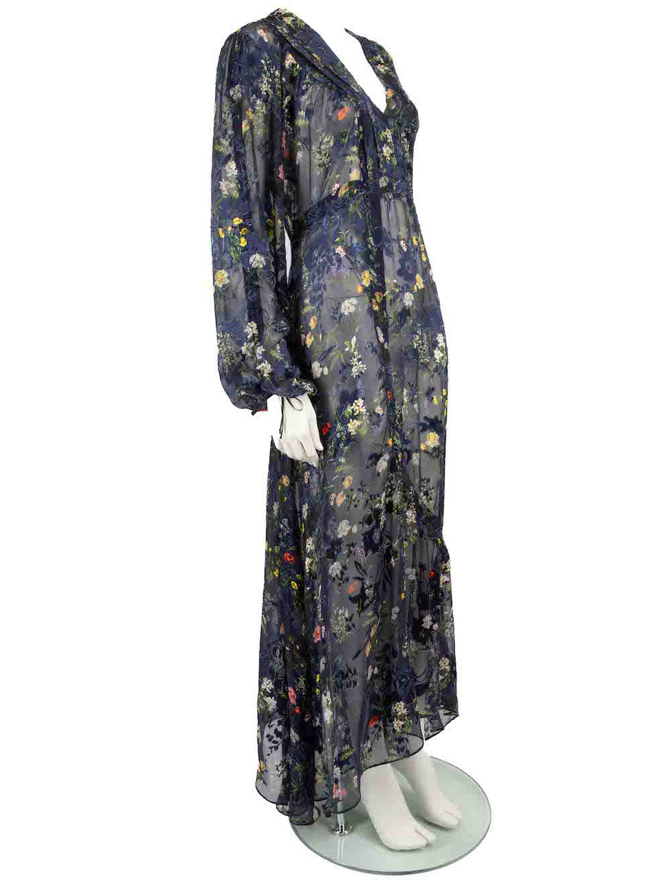 Preen By Thornton Bregazzi Floral Print V Neck Maxi Dress