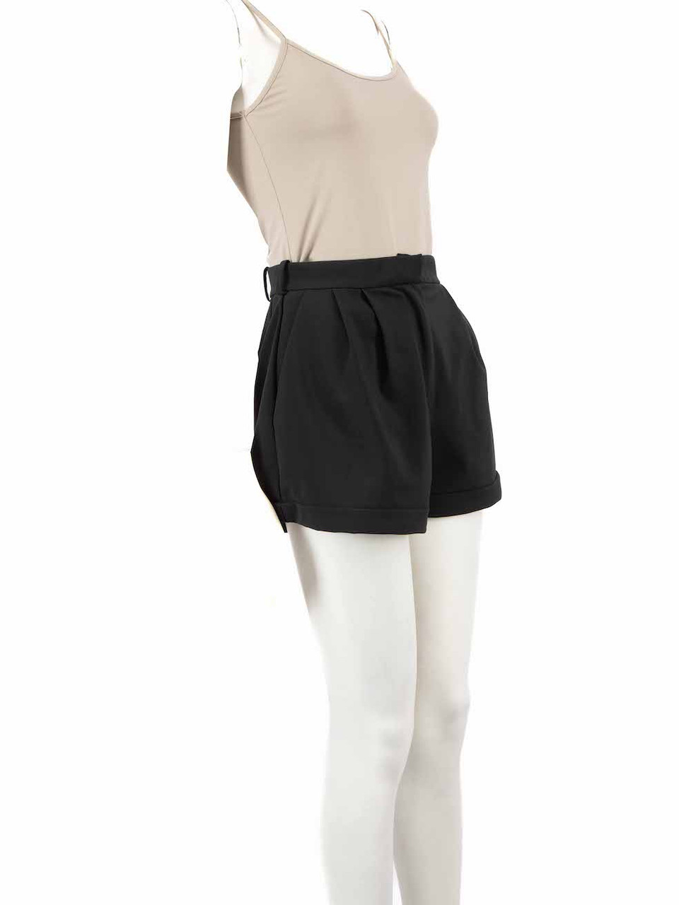 La Perla Black Pleated Tailored Shorts