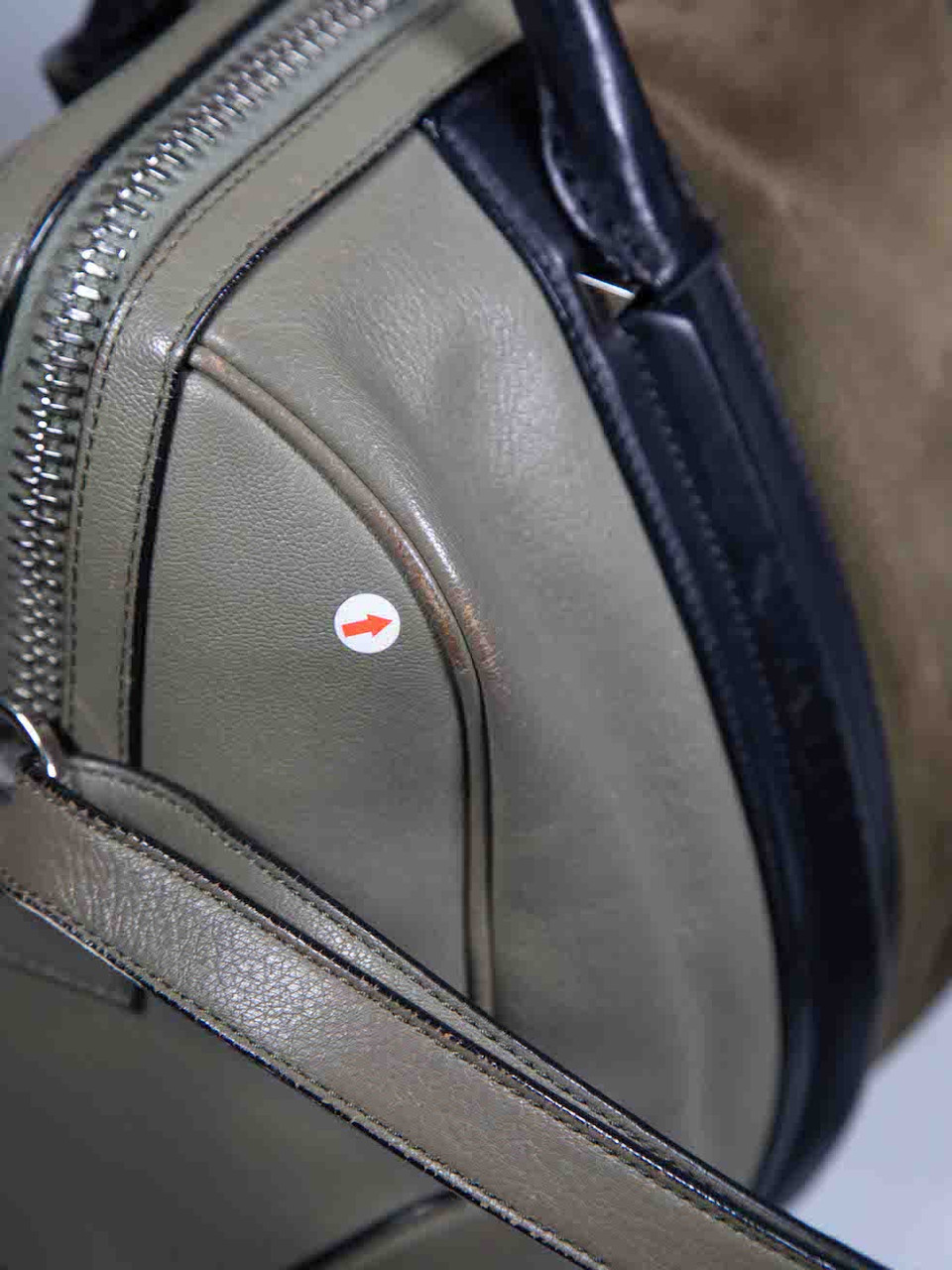 Givenchy Khaki Leather Medium Lucrezia Shoulder Bag