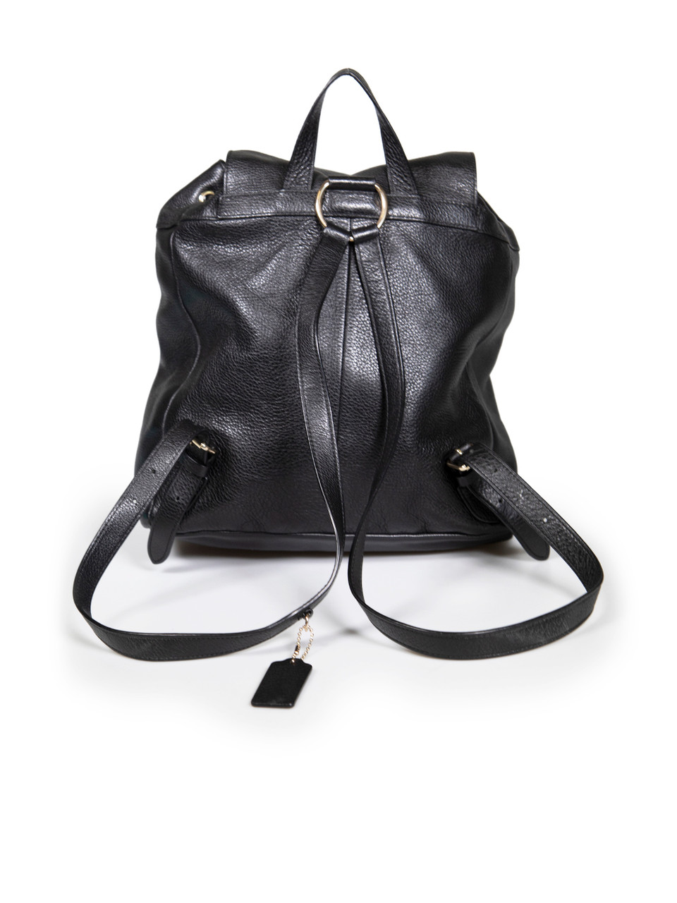 Coach Black Pebbled Leather Backpack
