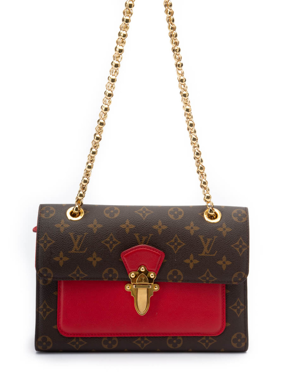 Louis Vuitton - Authenticated Chain Bag Handbag - Leather Red for Women, Very Good Condition