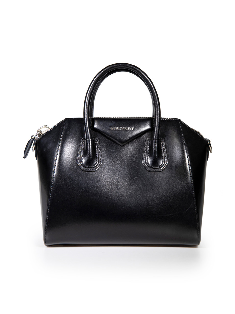Givenchy Black Smooth Calfskin Mini Antigona Bag