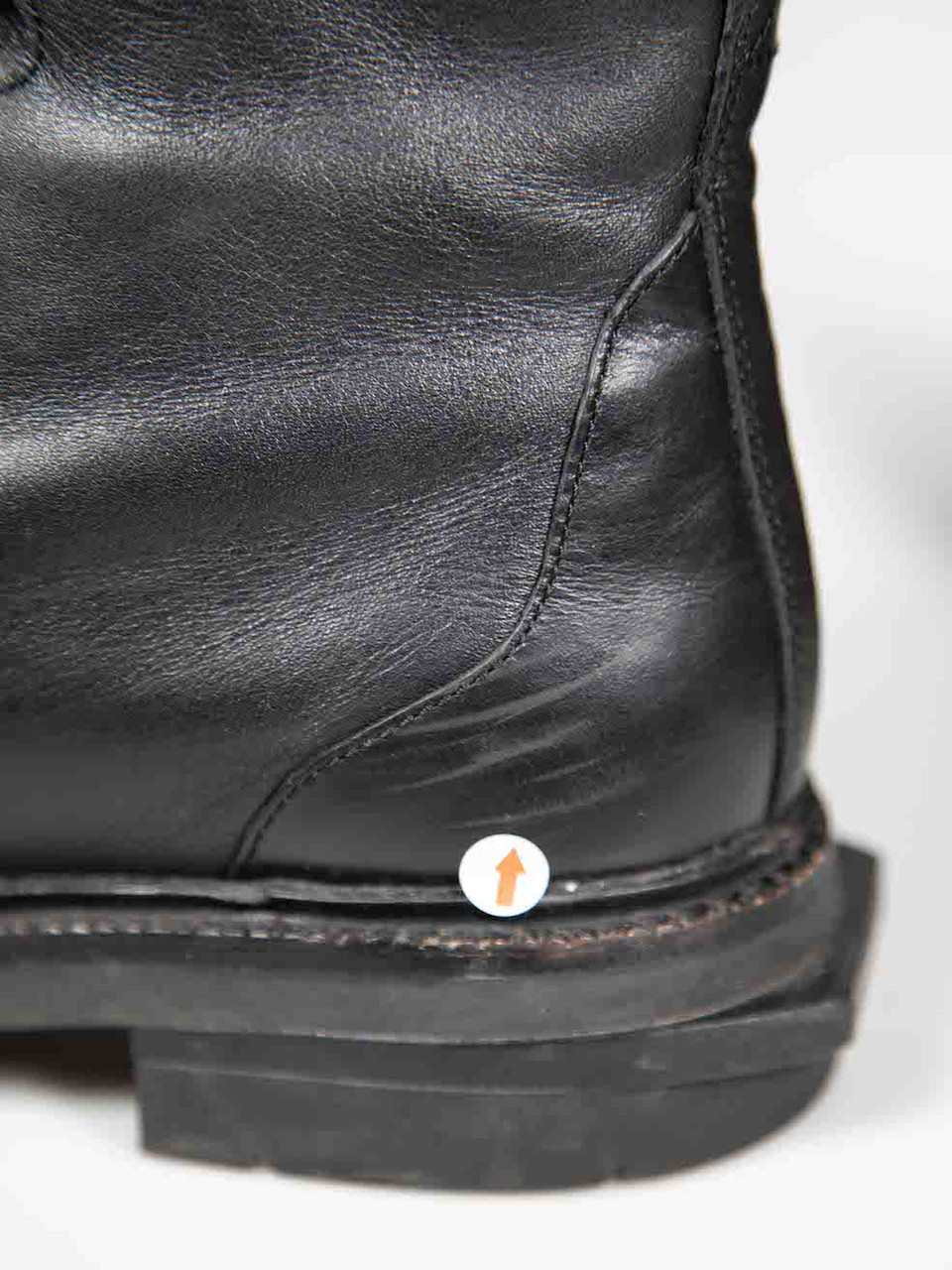 Yohji Yamamoto Y-3 Black Leather Lace Up Logo Combat Boots