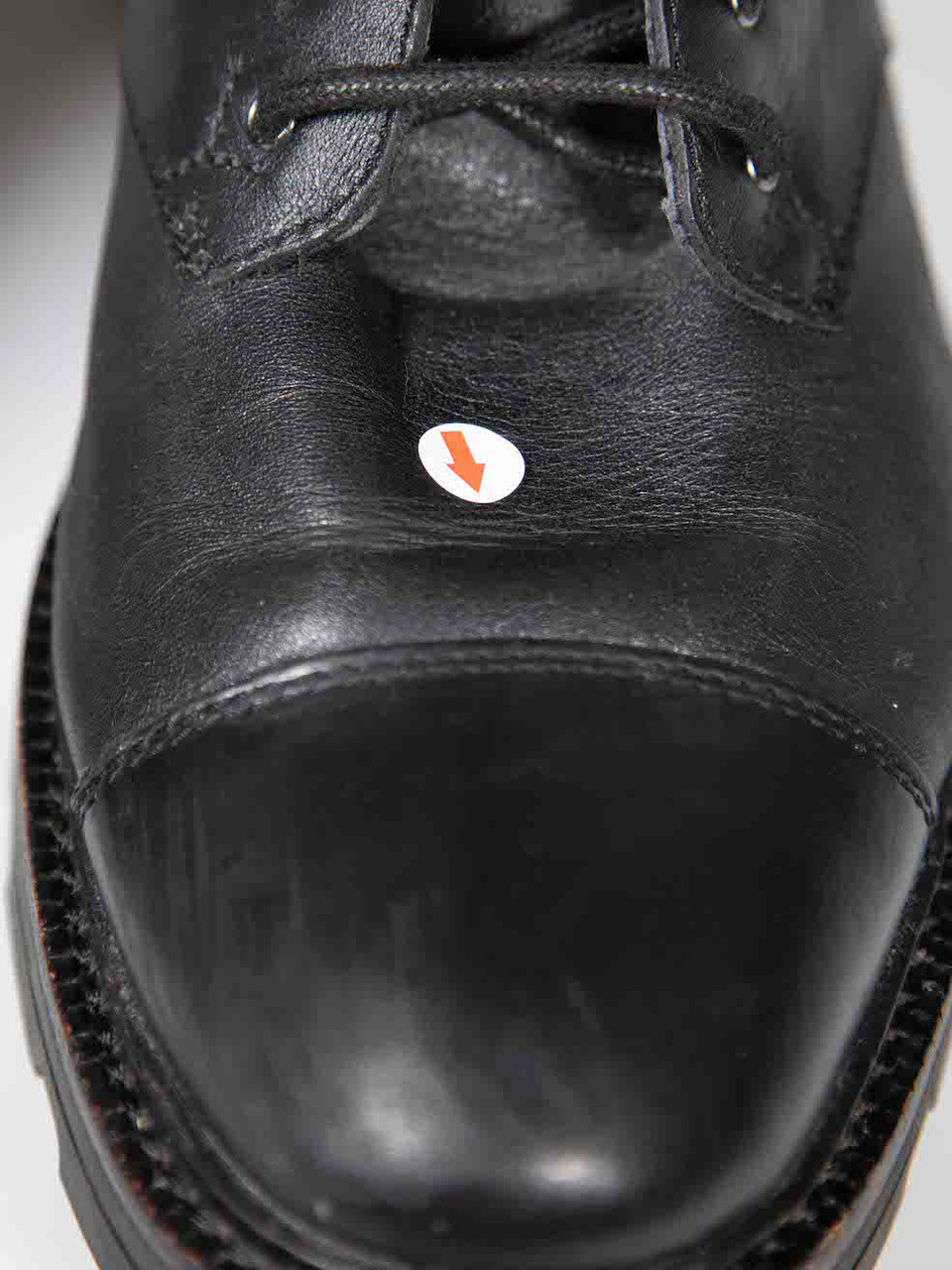 Yohji Yamamoto Y-3 Black Leather Lace Up Logo Combat Boots