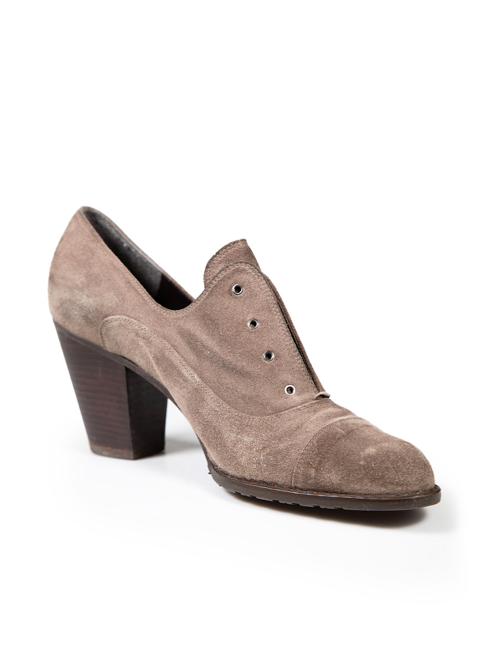 Stuart Weitzman Brown Suede Heels