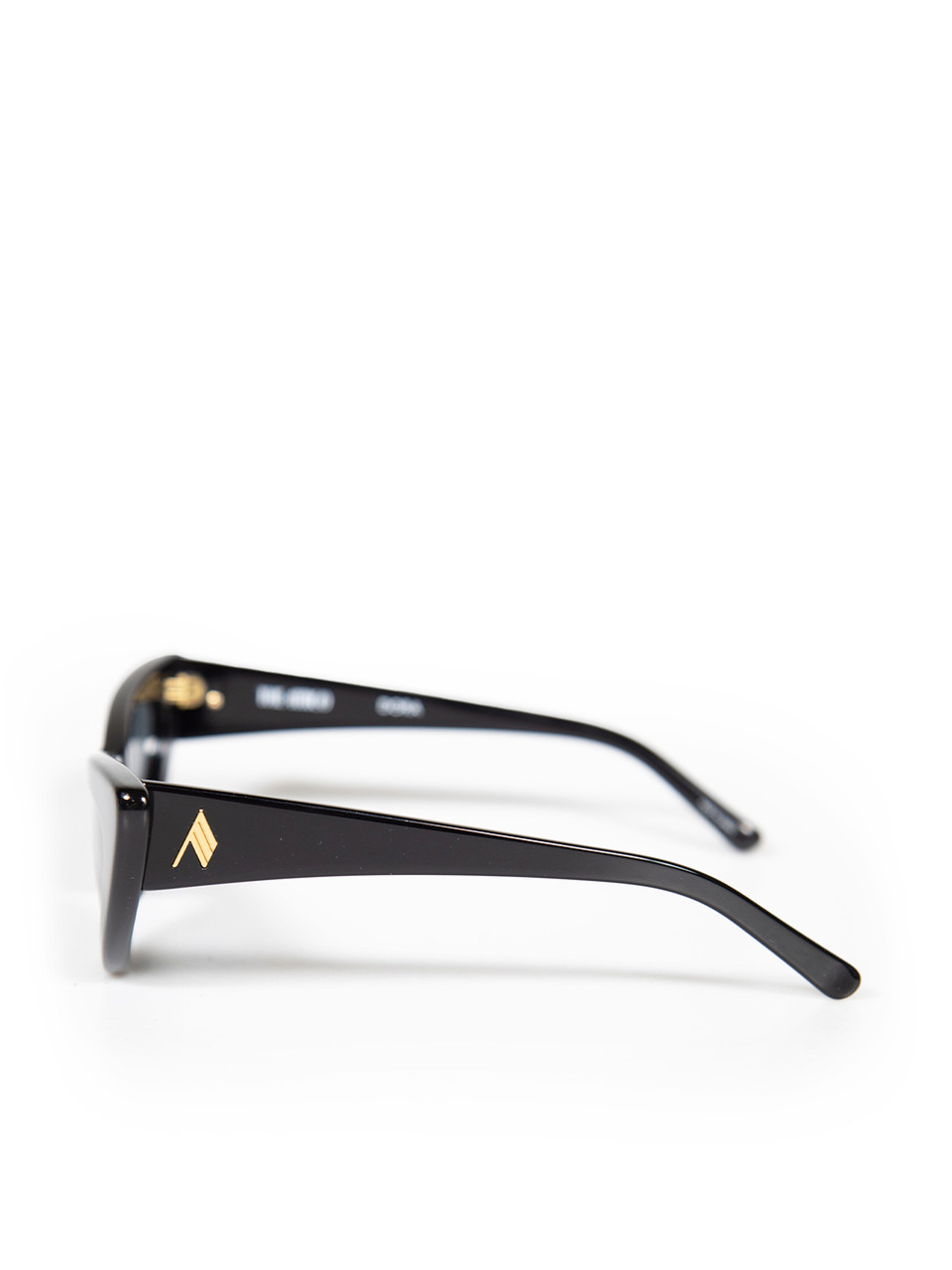 Linda Farrow Linda Farrow + The Attico Black Dora D-Frame Cateye Sunglasses