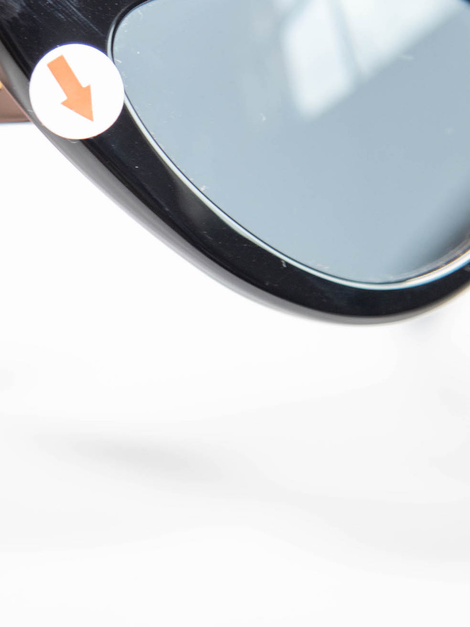 Linda Farrow Linda Farrow + The Attico Black Dora D-Frame Cateye Sunglasses