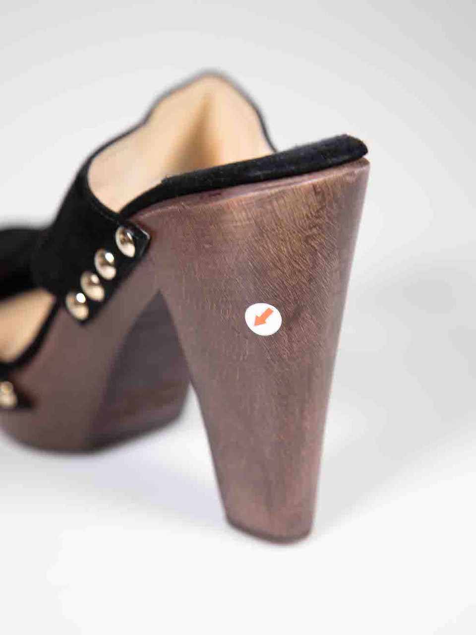 Jimmy Choo Black Suede Wooden Platform Sandals Jimmy Choo Black Suede Wooden Platform Sandals