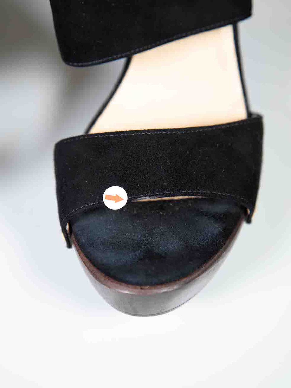 Jimmy Choo Black Suede Wooden Platform Sandals Jimmy Choo Black Suede Wooden Platform Sandals