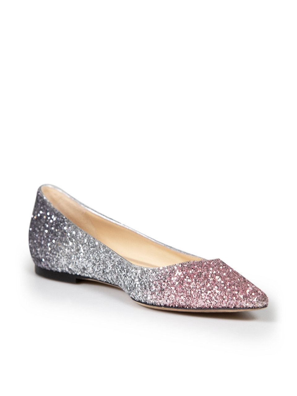 Jimmy Choo Glitter Accent Romy Flats Jimmy Choo Glitter Accent Romy Flats