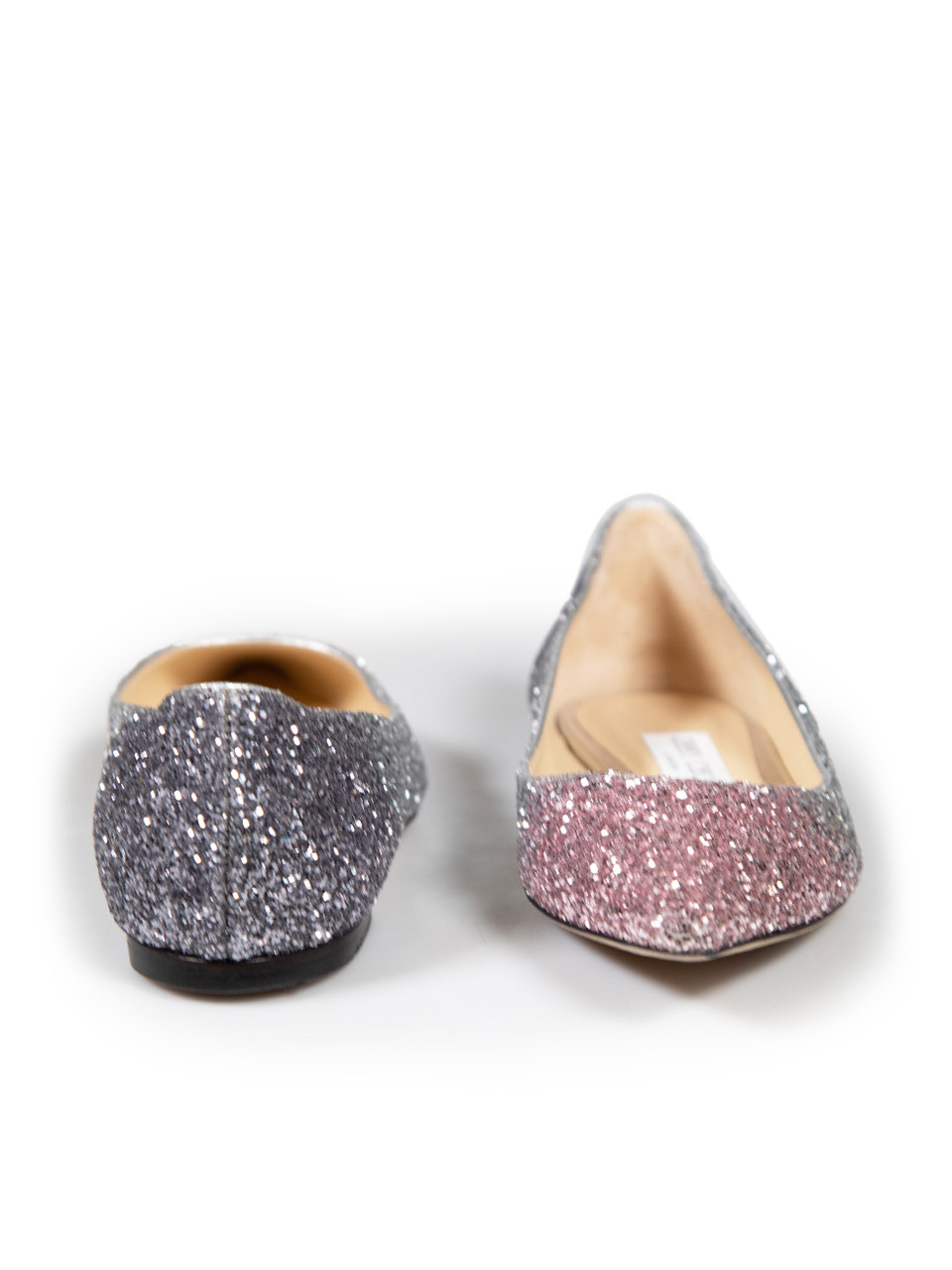 Jimmy Choo Glitter Accent Romy Flats Jimmy Choo Glitter Accent Romy Flats