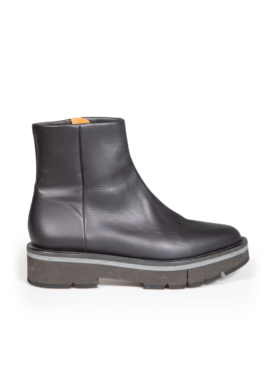 Clergerie Black Leather Chunky Boots