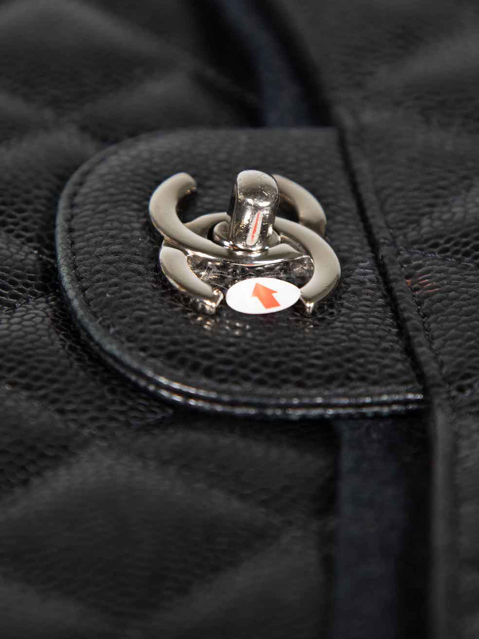 Chanel Black Caviar Leather Jumbo Classic Double Flap SHW