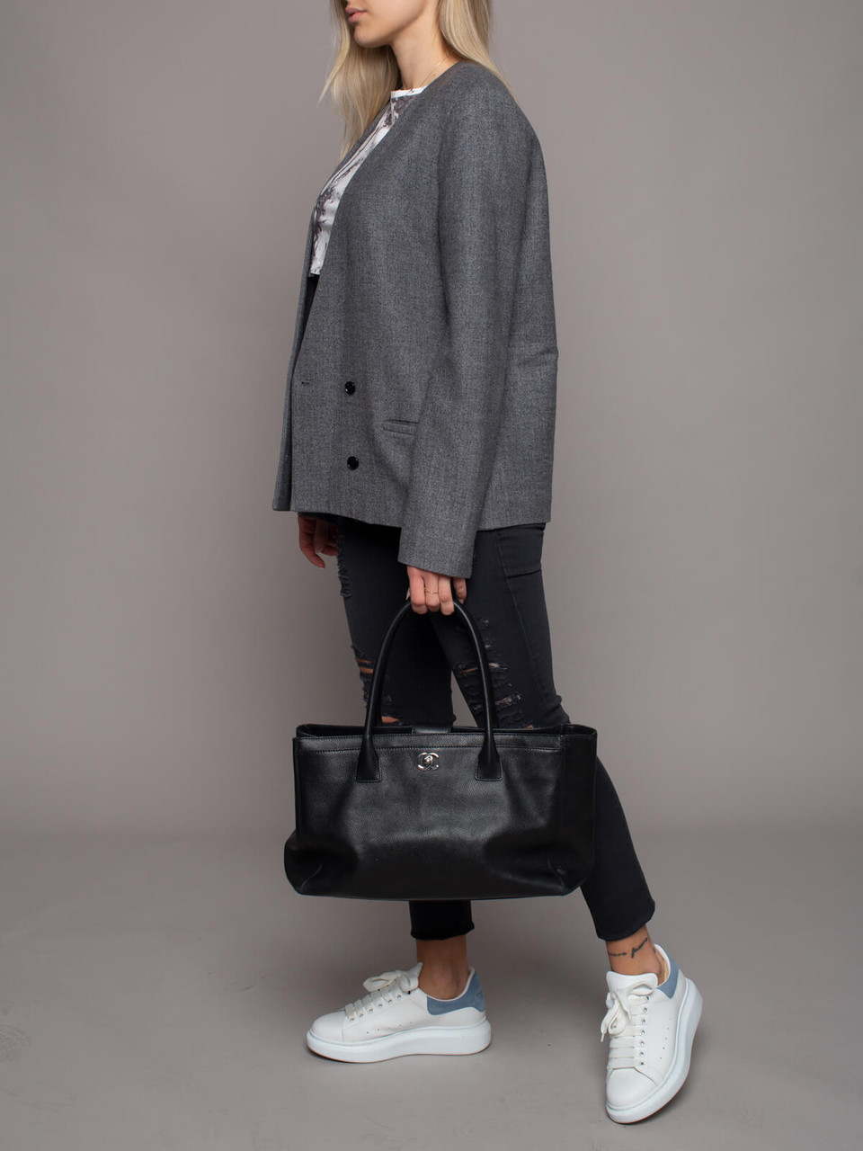 Joseph Women's Blazer, Size 12 UK, Grey Wool