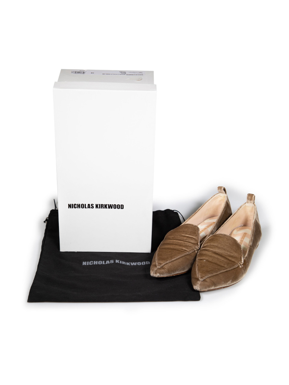 Nicholas Kirkwood Brown Velvet Beya Loafers Nicholas Kirkwood Brown Velvet Beya Loafers