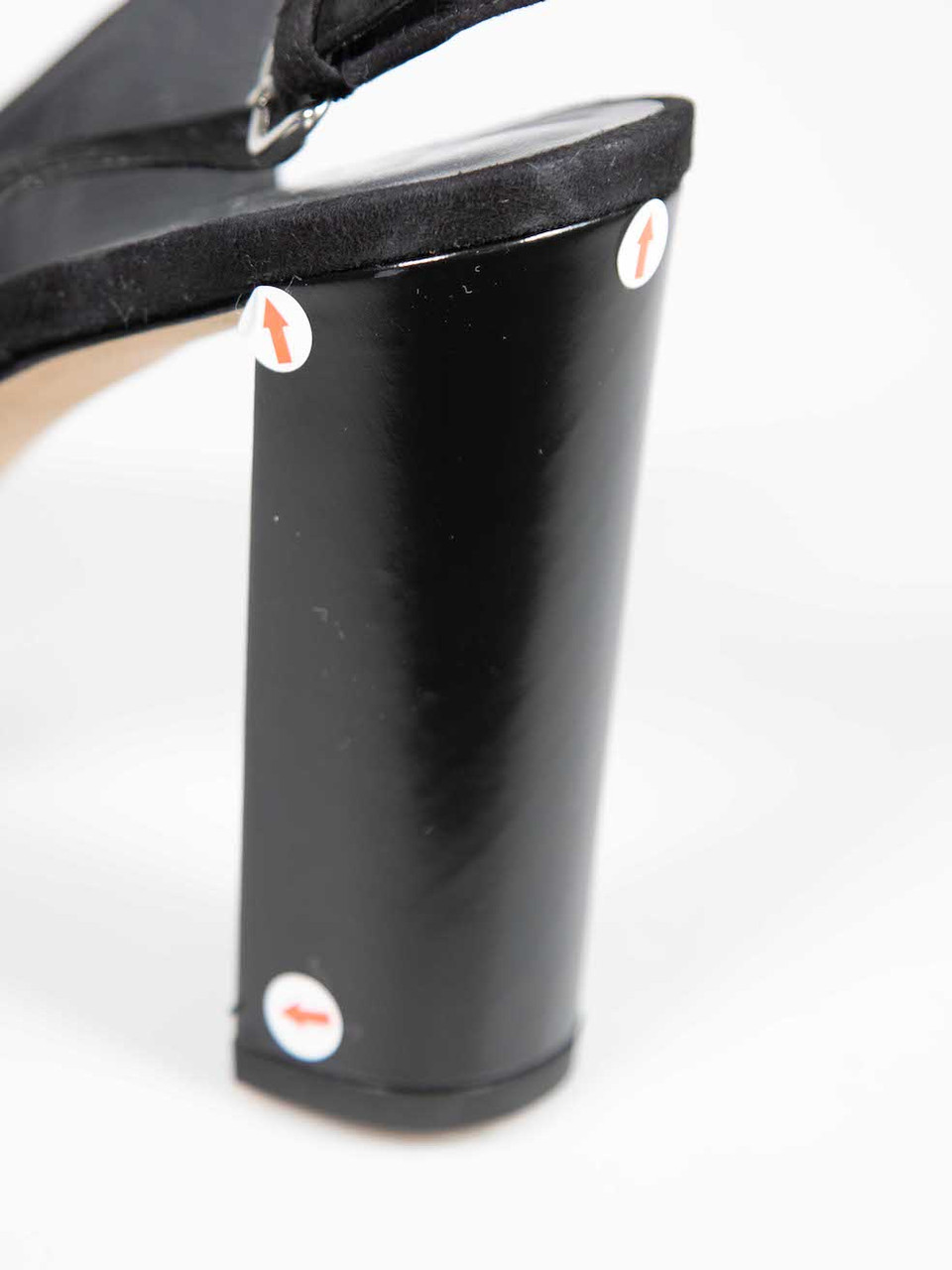 Stuart Weitzman Black Suede Slingshot Heels