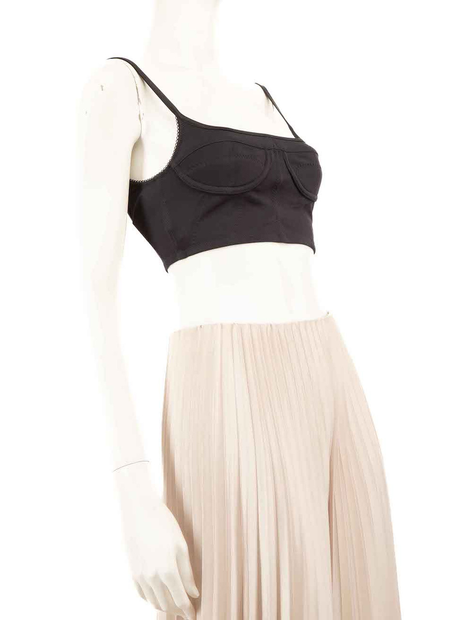 Jacquemus Navy Le Haut Melo Crop Top