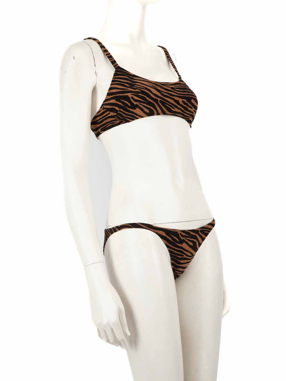 Lisa Marie Fernandez Brown Tiger Print Bikini