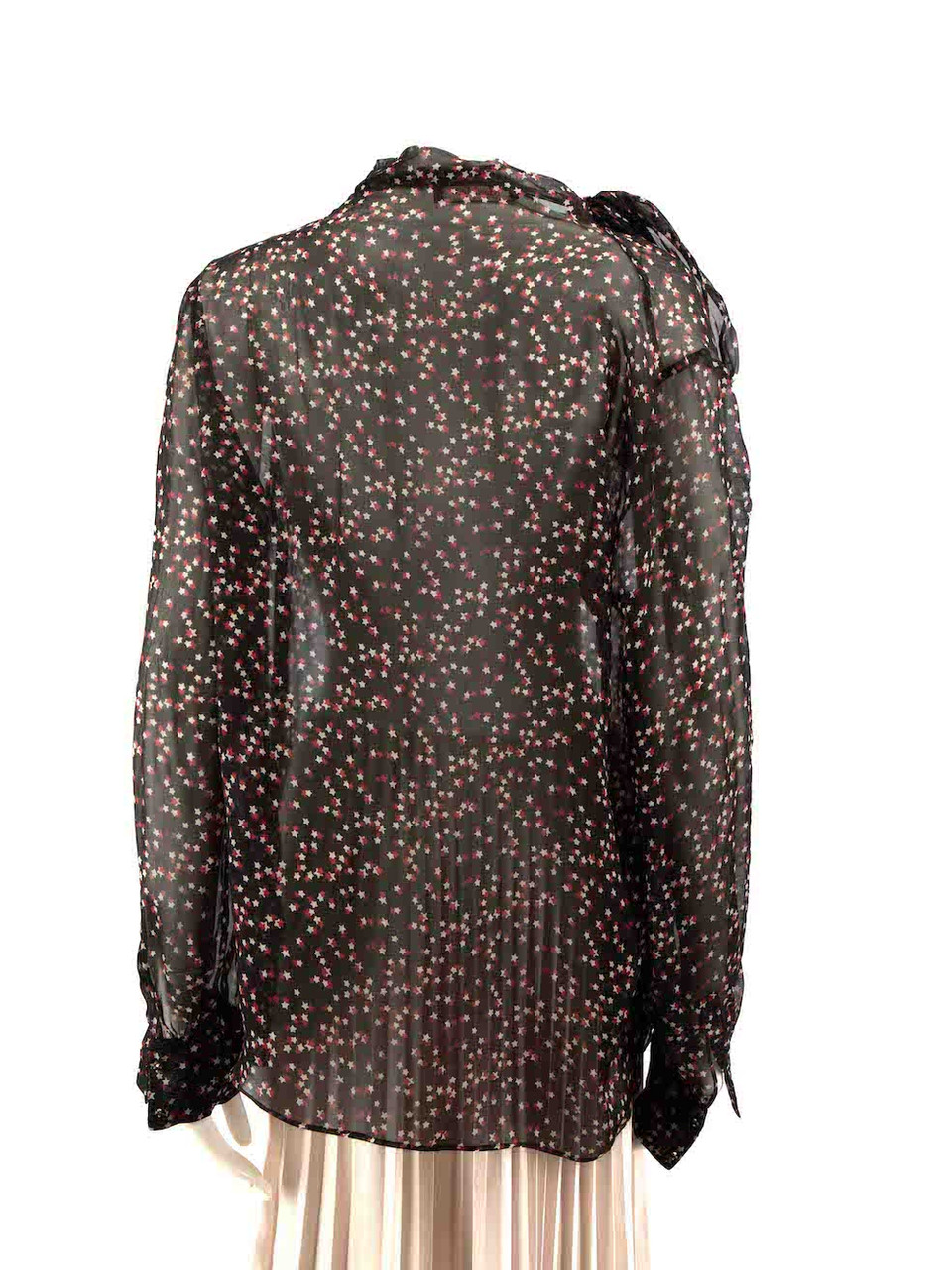Max Mara S' Max Mara Star Print See Through Blouse