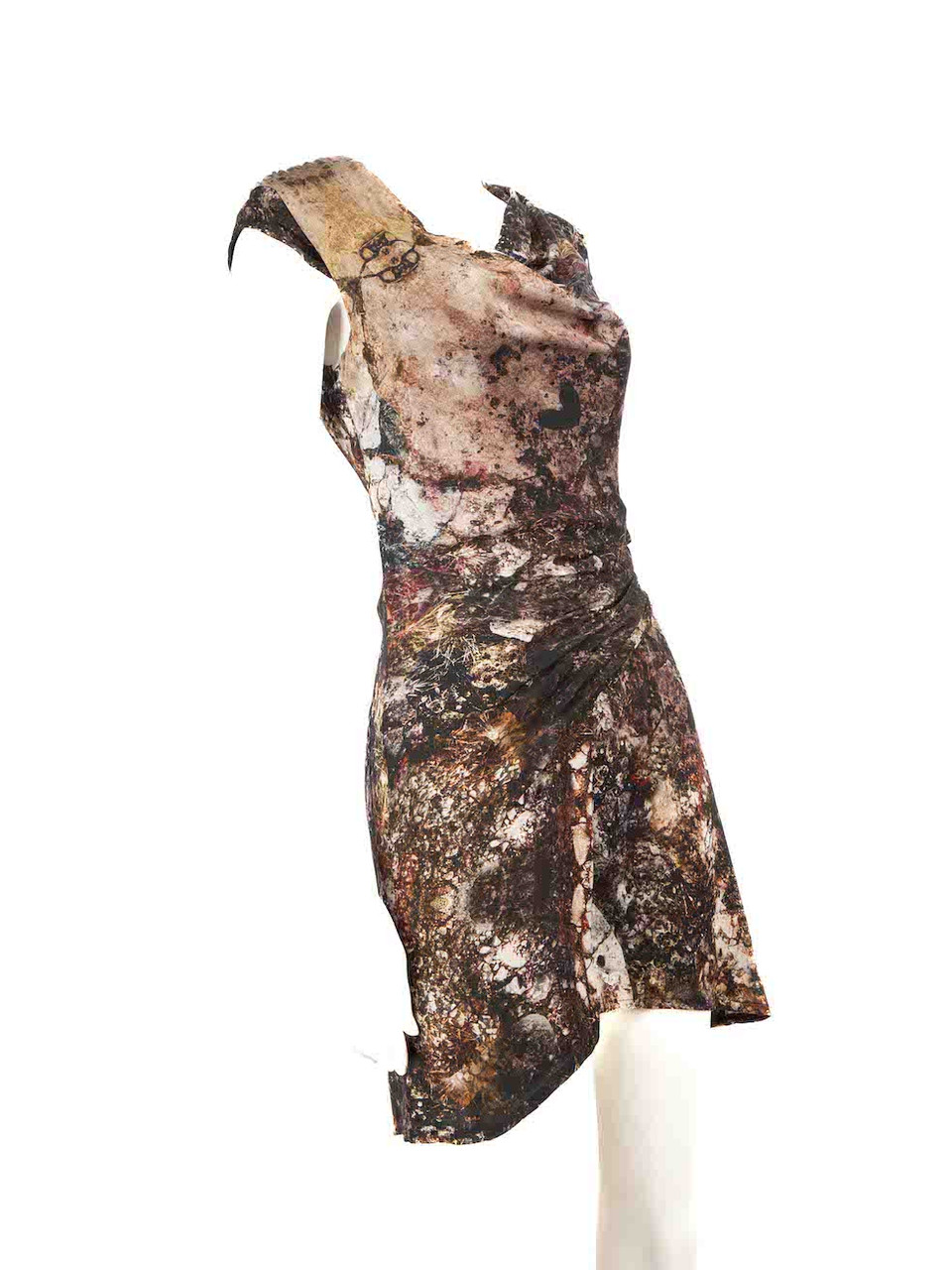 Helmut Lang Abstract Printed Mini Dress