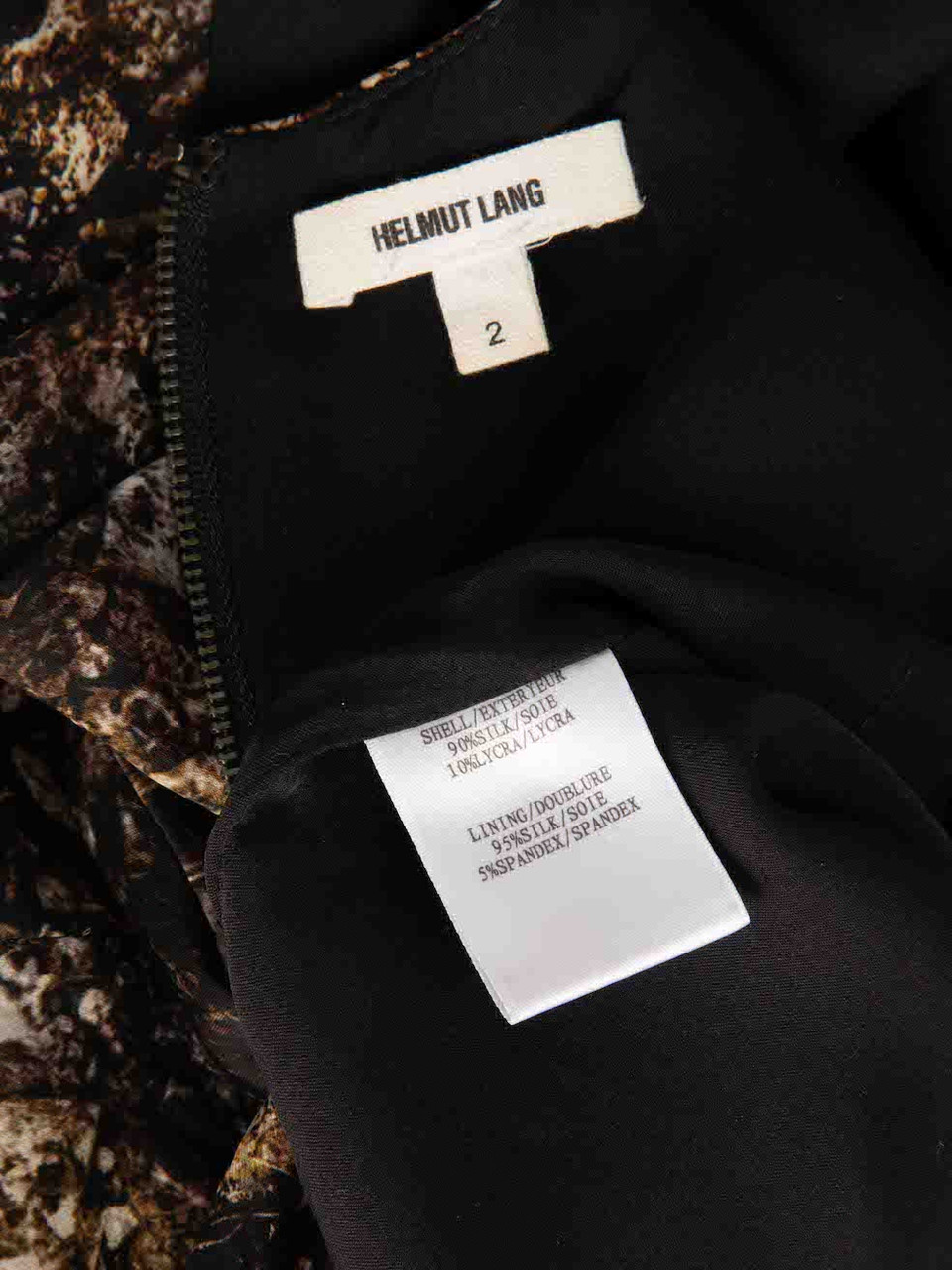 Helmut Lang Abstract Printed Mini Dress