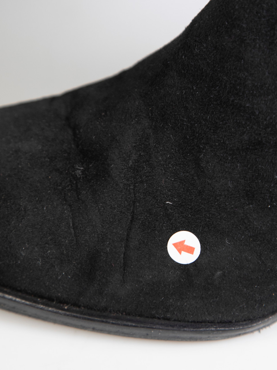 EDUN Black Suede Block Heel Round Toe Boots