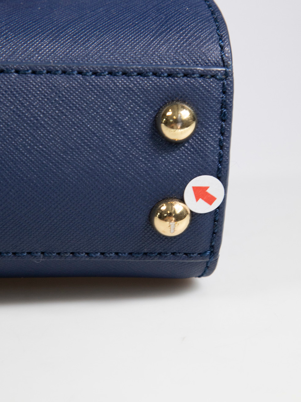 Zac Posen Navy Leather Mini Crossbody Bag