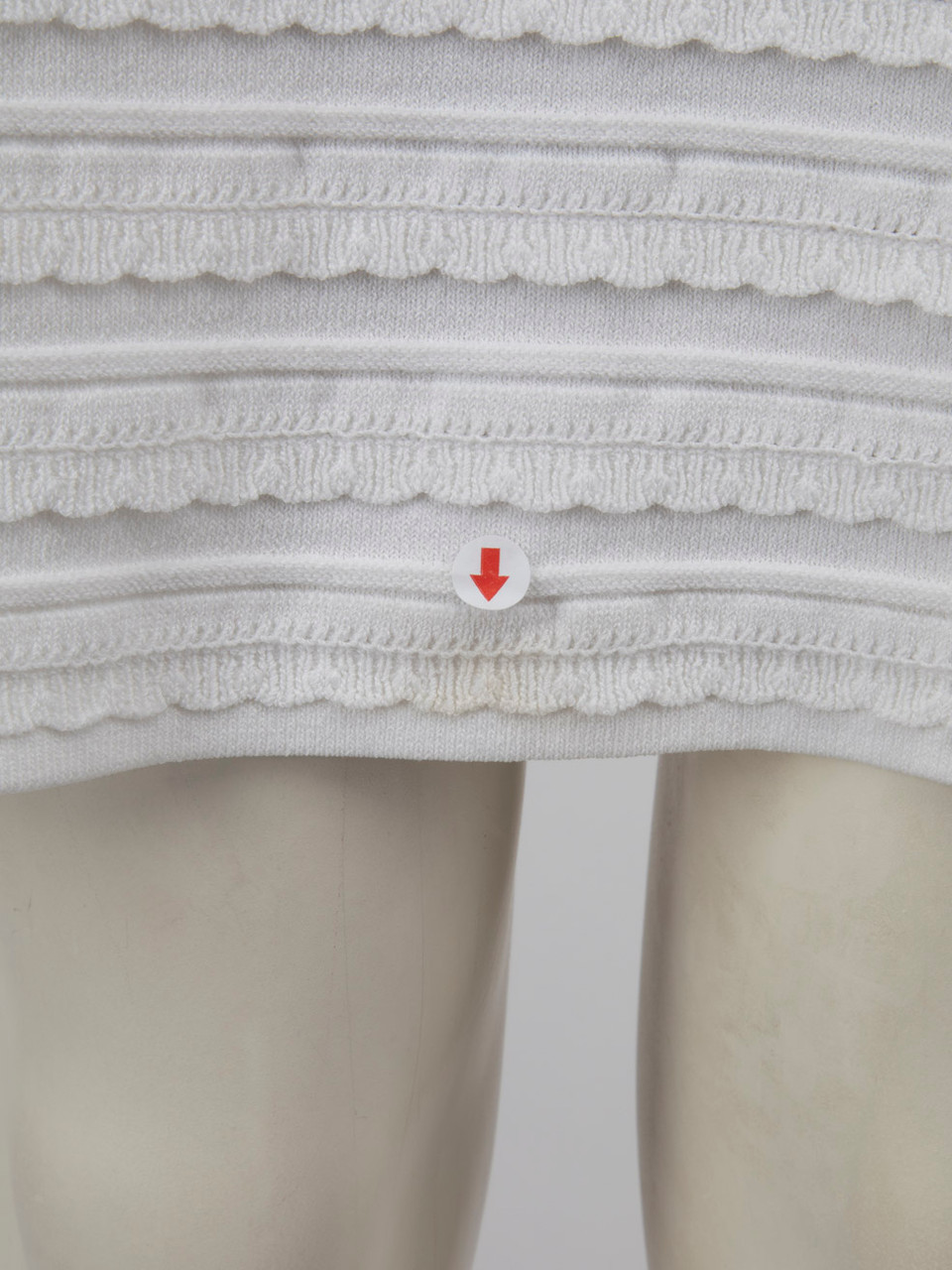Michael Kors White Ruffled Body-con Dress