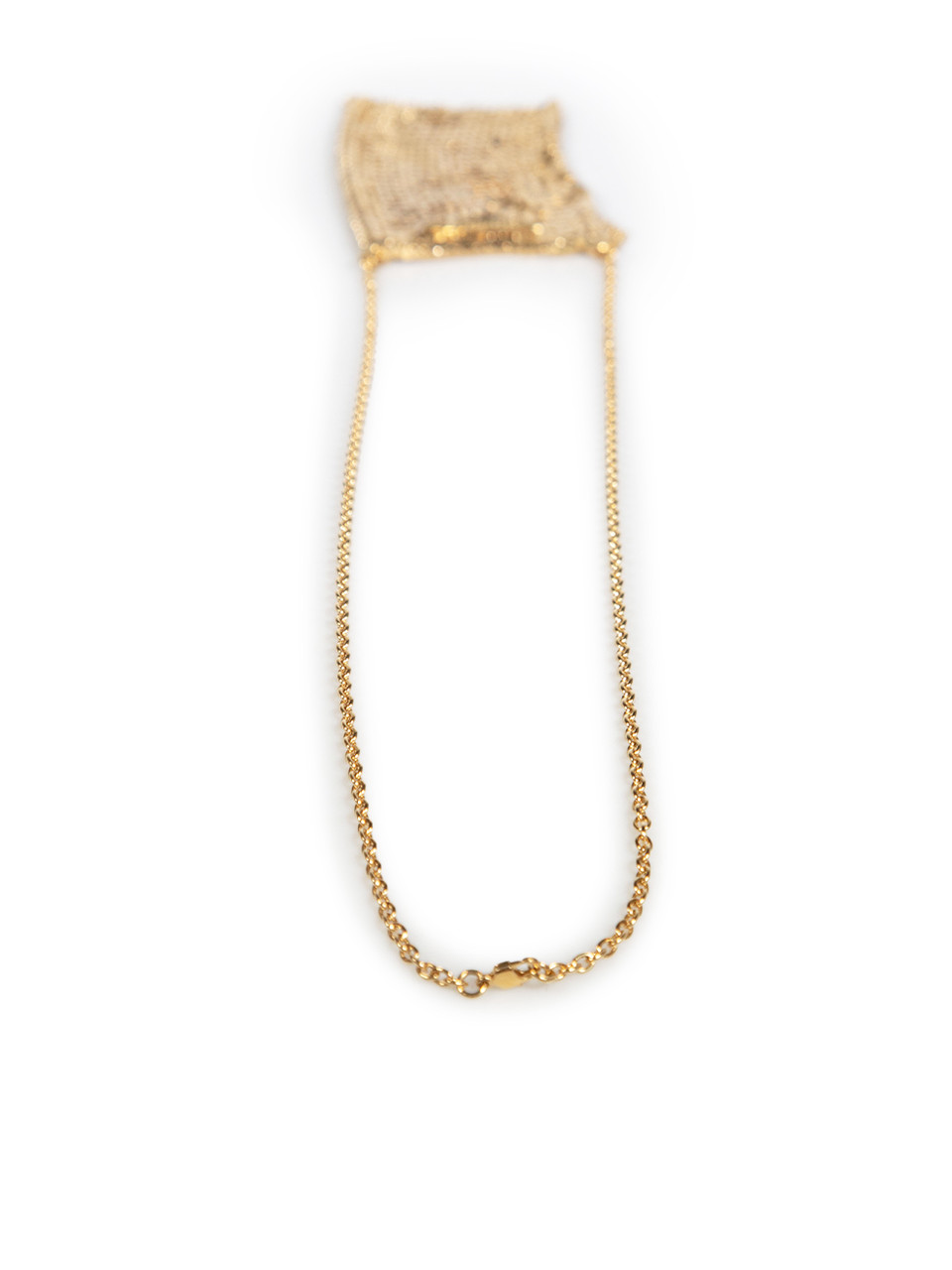 Paco Rabanne Gold Chainmail Pocket Necklace