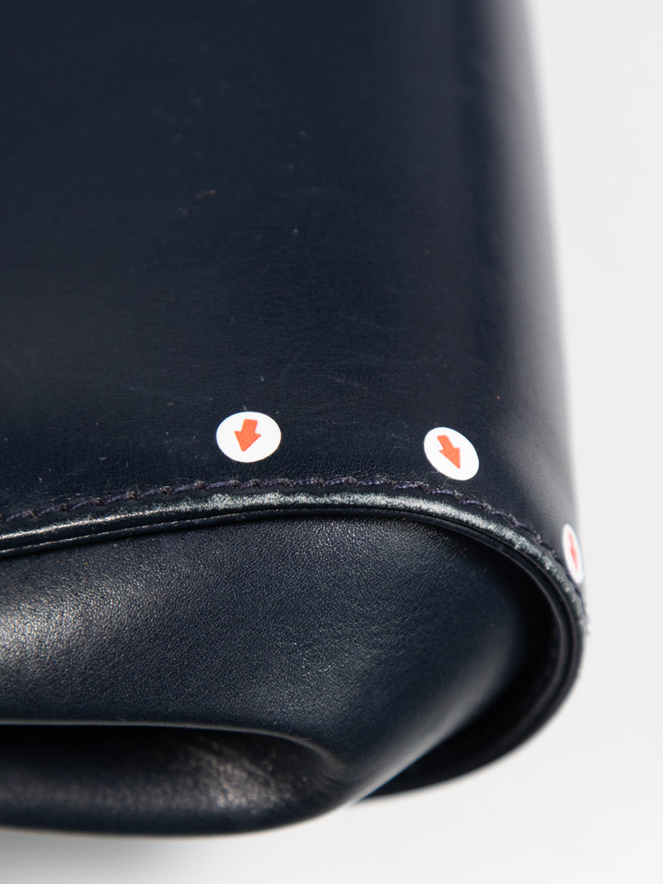 Gucci Navy Leather Flap Shoulder Bag