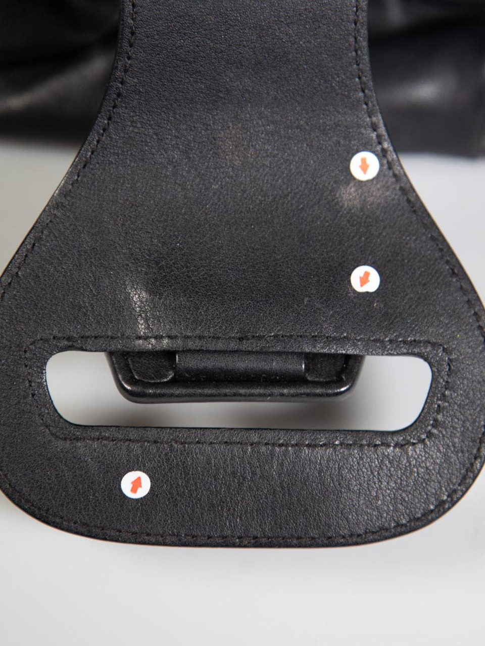 Smythson Black Leather Frame Clutch