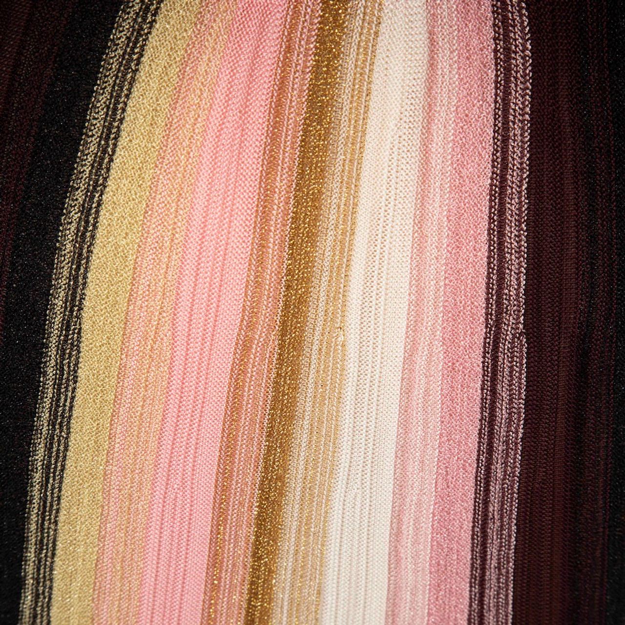 Missoni M Missoni Striped Metallic Knitted Maxi Dress