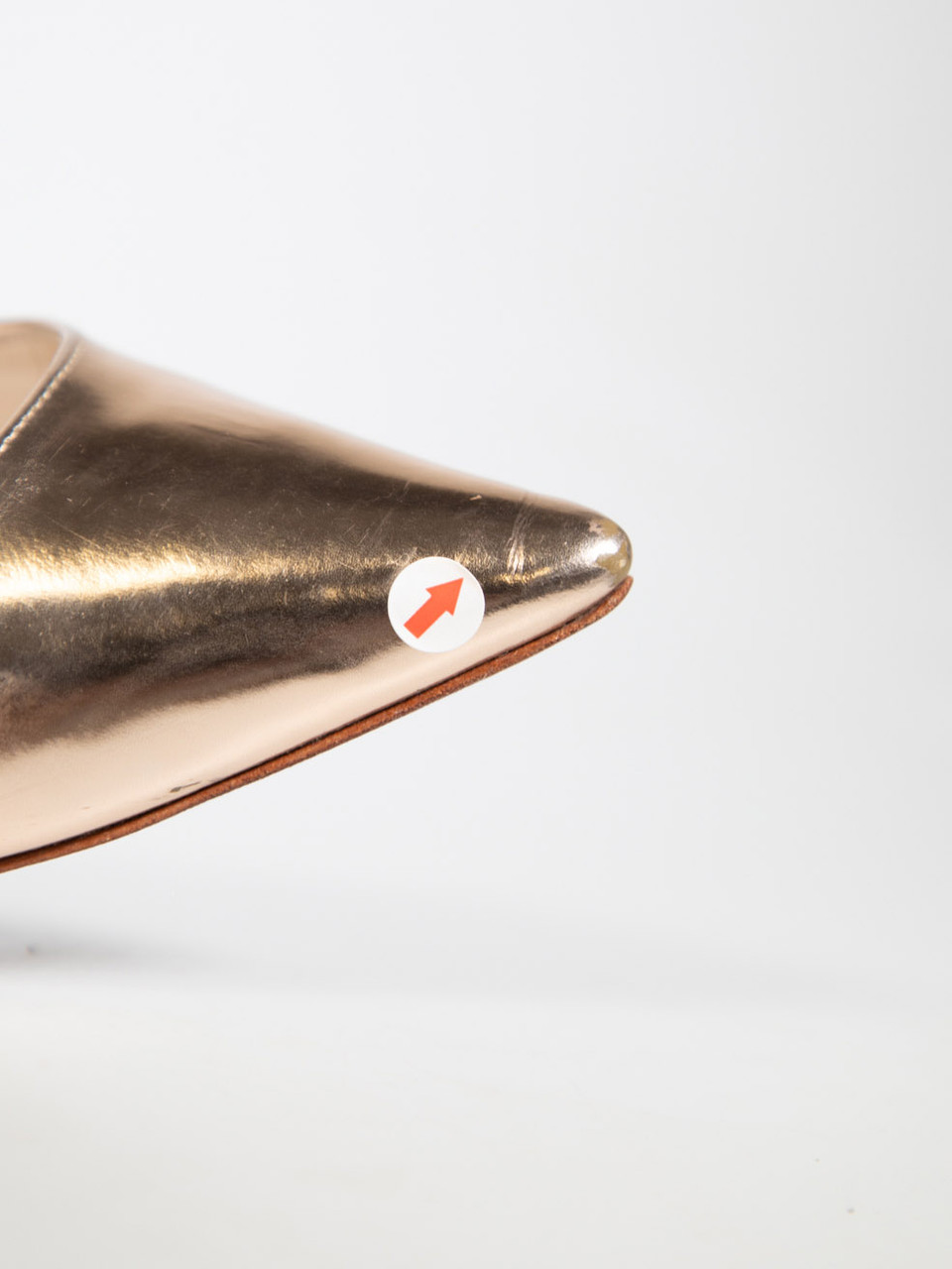 Sophia Webster Gold Leather Pointed-Toe Pumps Sophia Webster Gold Leather Pointed-Toe Pumps