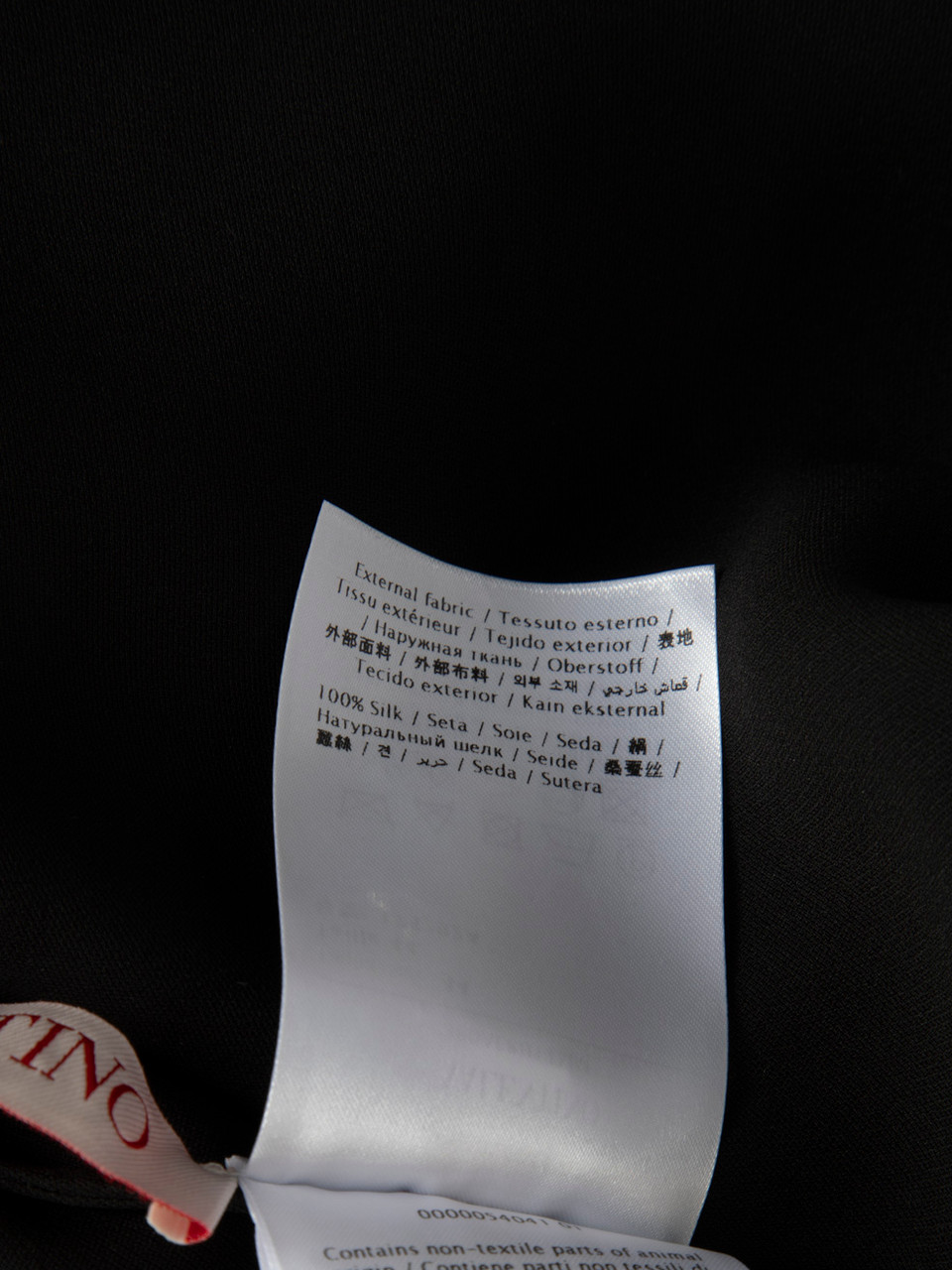 Valentino Garavani Black Silk Cut Out Off Shoulder Blouse