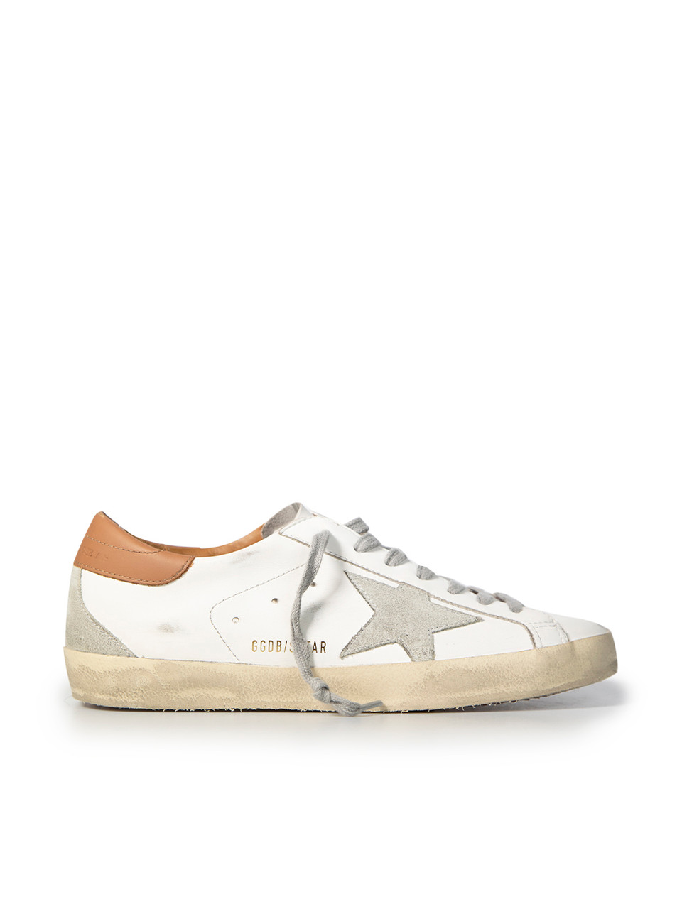 Golden Goose FW24 White & Brown Leather Trainers