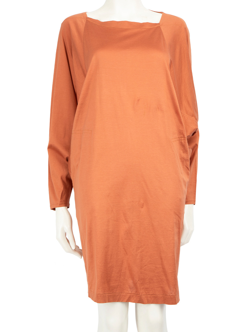 Issey Miyake Brown Knee Length Batwing Dress